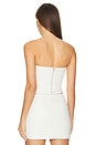 view 3 of 4 Ilena Bustier Top in White