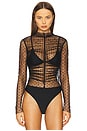 view 2 of 5 Astrid Sheer Bodysuit in Black