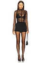 view 5 of 5 Astrid Sheer Bodysuit in Black