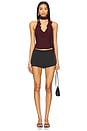 view 4 of 4 ТОП CLARA in Oxblood