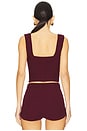 view 3 of 5 Evaline Top in Oxblood