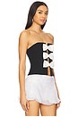 view 2 of 4 Kora Bustier Top in Black & White