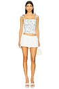 view 4 of 4 Carmella Top in Baby Blue Toile