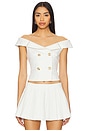 view 1 of 5 Genevieve Top in White