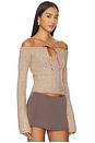 view 2 of 4 Eve Off Shoulder Top in Camel