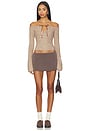 view 4 of 4 Eve Off Shoulder Top in Camel