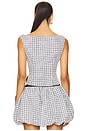view 3 of 5 Micah Top in Black & White Gingham