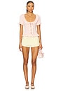 view 4 of 4 Kaomi Ruffle Knit Top in Baby Pink