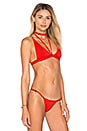 view 2 of 4 TOP BIKINI THE SIDECAR in Cherry Bomb