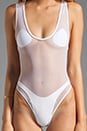 view 4 of 5 Cindy Nouveau One Piece in Blanco with Blanco Mesh in Blanco & Blanco Mesh