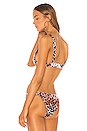 view 3 of 5 The Isle Bikini Top in Shimmer Cat