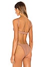 view 3 of 4 The Luna Bikini Top in Beyond Bronze