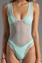 view 4 of 5 Cindy Nouveau One Piece in Everglade with Everglade Mesh in Everglade & Everglade Mesh