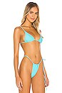 view 2 of 4 The Sacred Tie Back Bikini Top in Aquarius
