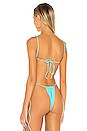 view 3 of 4 The Sacred Tie Back Bikini Top in Aquarius