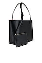 view 3 of 4 Icon Large Tote in Black & Flamma