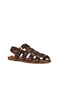 view 2 of 5 Fisherman Sandal in Chocolate