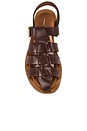 view 4 of 5 Fisherman Sandal in Chocolate