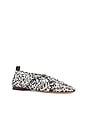 view 2 of 5 Woven Ballerina Flat in Black & White