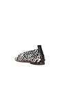 view 3 of 5 Woven Ballerina Flat in Black & White