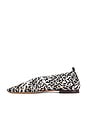view 5 of 5 Woven Ballerina Flat in Black & White