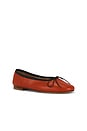 view 2 of 5 Dance Ballerina Flat in Pomodoro & Black