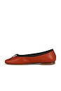 view 5 of 5 Dance Ballerina Flat in Pomodoro & Black