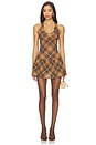 view 1 of 3 Alice Dress in Chocolate Plaid