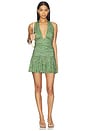 view 1 of 3 Natalia Dress in Green Lizard