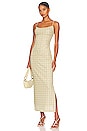 view 1 of 4 Thais Midi Dress in Baby Plaid Limon