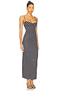 view 2 of 3 Florence Dress in Black & White Polka Dot