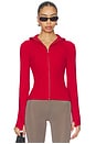 view 2 of 5 SWEAT À CAPUCHE LENA ZIP UP in Red