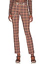 view 1 of 5 Tommy Pant in Chocolate Plaid