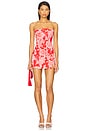 view 5 of 6 Micro Mini Skirt in Siren Damask