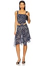 view 5 of 6 Ty Skirt in Bandana Navy