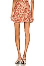 view 4 of 4 Moni Mini Skirt in Hawaiian Red & Nude