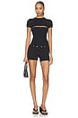 view 4 of 4 Josie Romper in Black