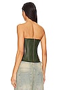 view 3 of 4 Libra Corset Top in Forest Green
