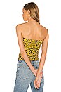 view 3 of 4 Leia Corset in Yellow Zebra Print
