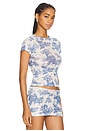 view 2 of 4 CAMISETA MINI in Blue Toile Print