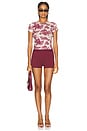 view 4 of 5 CAMISETA MINI in Maroon Toile