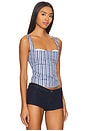 view 2 of 5 Bobby Corset in Blue Stripe