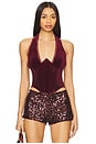 view 1 of 4 Ari Corset in Maroon
