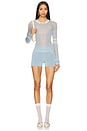 view 4 of 4 MONICA 탑 in Periwinkle