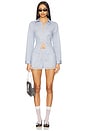 view 4 of 5 Victoria Top in Periwinkle Stripes