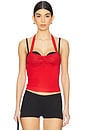 view 1 of 4 Pilar Top in Red Stripe