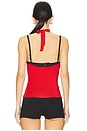 view 3 of 4 Pilar Top in Red Stripe