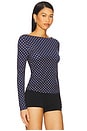 view 2 of 5 Amelia Top in Polka Dot