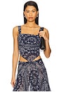 view 1 of 4 Tati Top in Bandana Navy