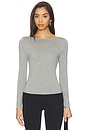 view 1 of 4 Amelia Top in Heather Grey